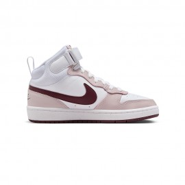 Nike Court Borough Mid 2 GS Bianco Rosso - Sneakers Bambino