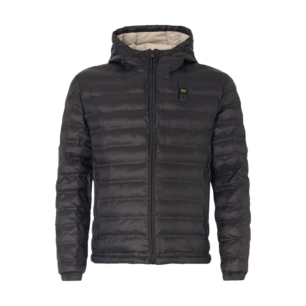 Image of Blauer Piumino Charles Con Cappuccio Nero Uomo M068