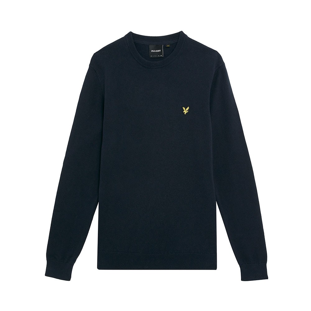 Image of Lyle & Scott Maglioncino Logo Piccolo Blu Uomo S068