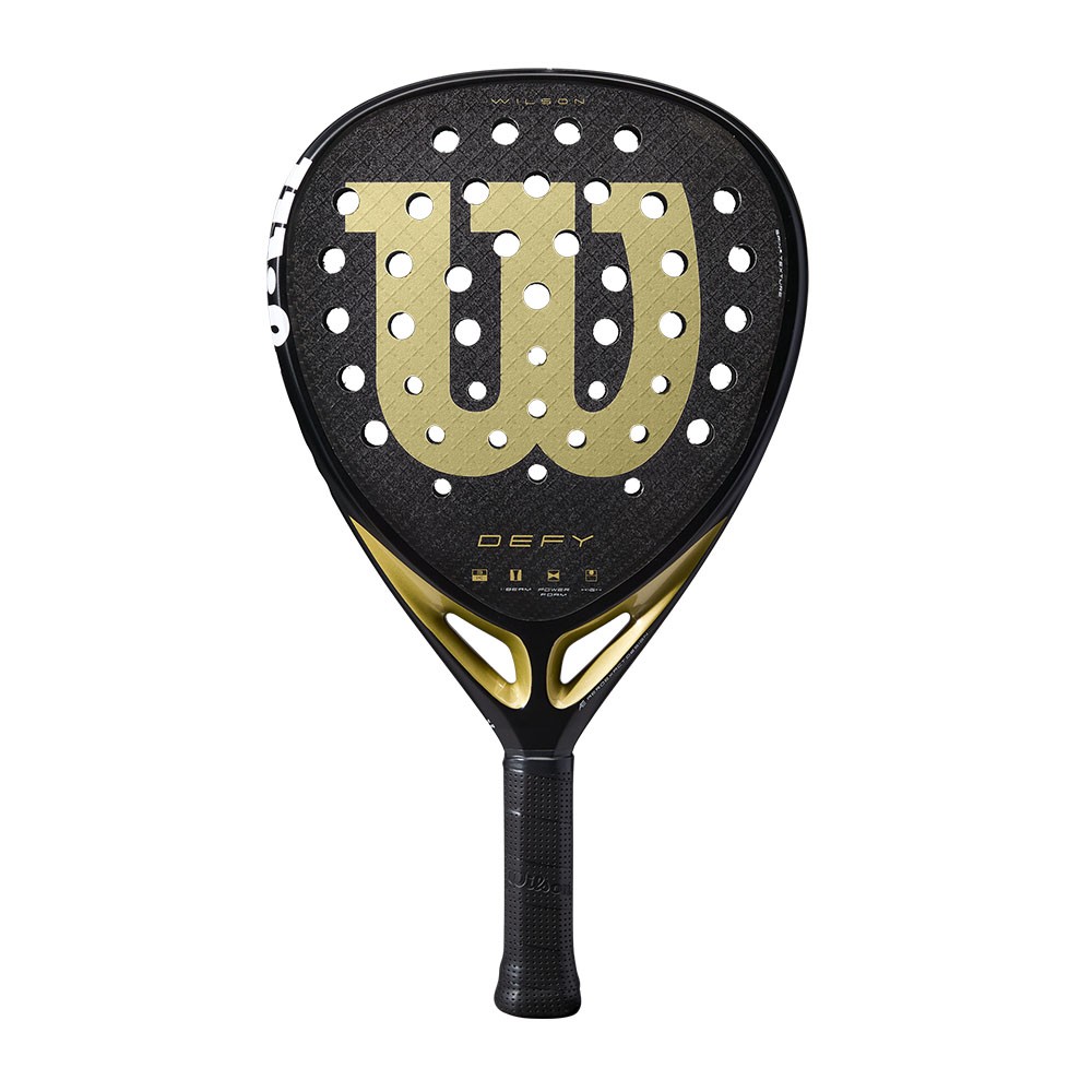 Image of Wilson Defy V1 Nero Oro - Racchetta Padel TU068