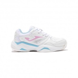 Joma Master 1000 Clay Bianco Azzurro Fucsia - Scarpe Da Tennis Bambino