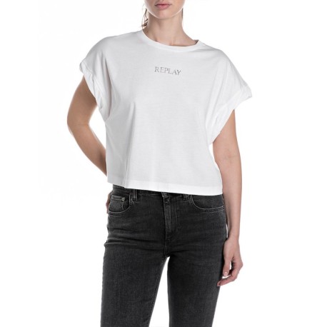 Replay T-Shirt Bianco Donna