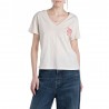 Replay T-Shirt Con Logo Bianco Donna