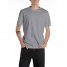 Replay T-Shirt Logo Piccolo Grigio Uomo