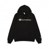 Champion Felpa Con Cappuccio Logo Nero Uomo