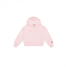 Champion Felpa Con Cappuccio Rosa Bambina