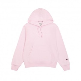 Champion Felpa Con Cappuccio Tono Su Tono Rosa Donna