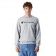 Champion Felpa Giro Logo Grigio Uomo