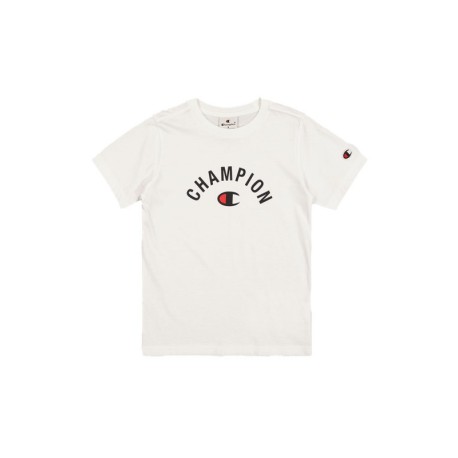 Champion T-Shirt Logo Bianco Bambino