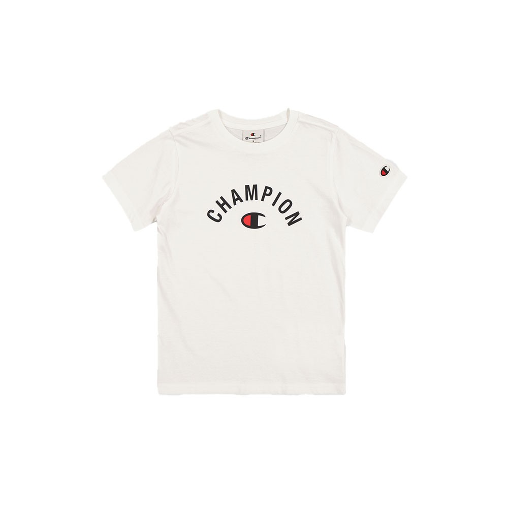 Image of Champion T-Shirt Logo Bianco Bambino S068