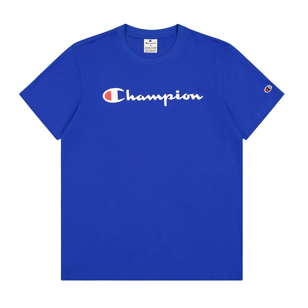 Image of Champion T-Shirt Logo Blu Uomo L068