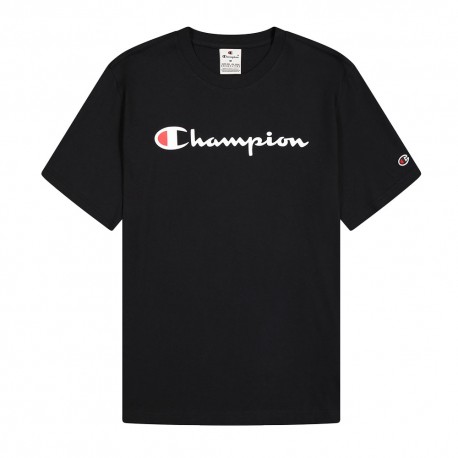 Champion T-Shirt Logo Nero Uomo