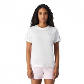 Champion T-Shirt Logo Piccolo Bianco Donna