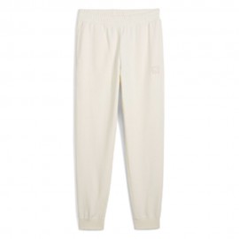 Puma Pantaloni Con Polsino Logo Piccolo Bianco Uomo