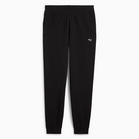 Puma Pantaloni Con Polsino Logo Piccolo Nero Uomo