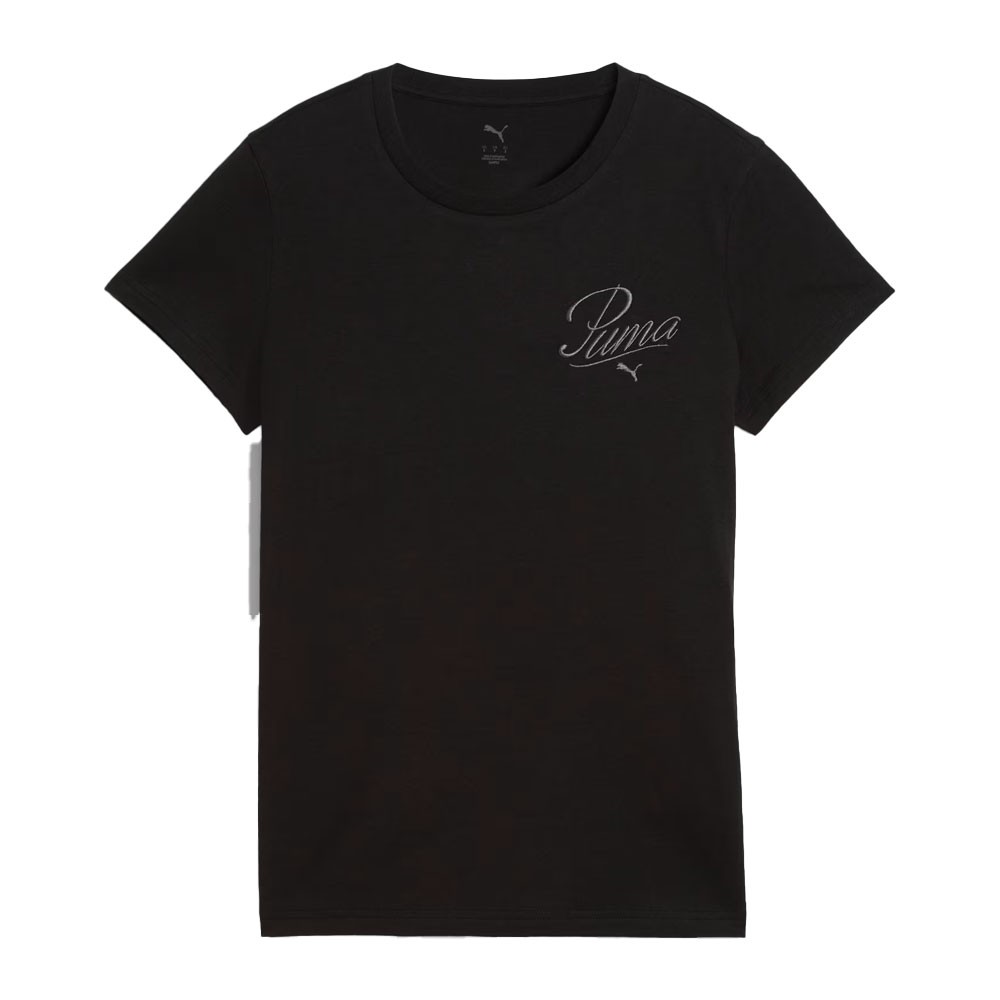 Image of Puma T-Shirt Logo Piccolo Nero Donna S068