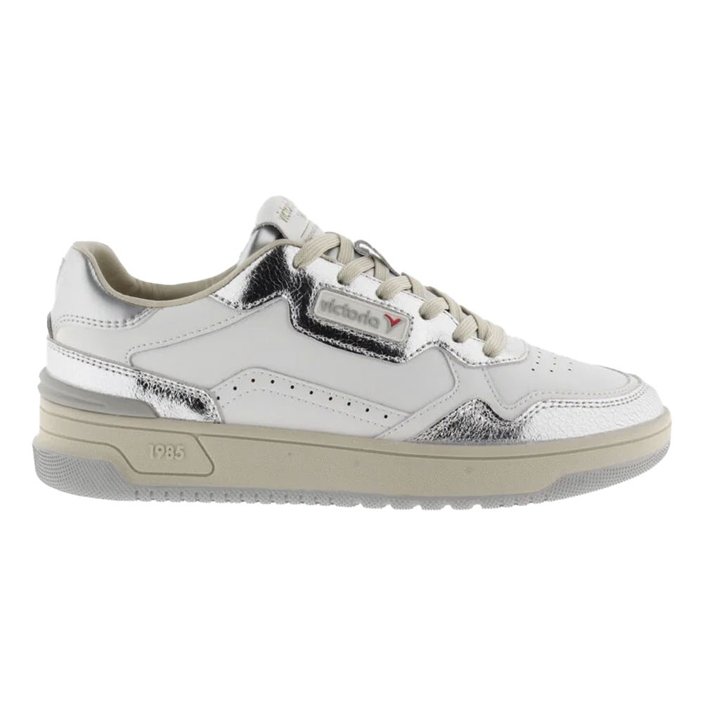 Image of Victoria C80 Lea Bianco Metallic Argento - Sneakers Donna EUR 37068