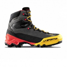 La Sportiva Aequilibrium Lt Gtx Nero Giallo - Scarpone Alpinismo Uomo