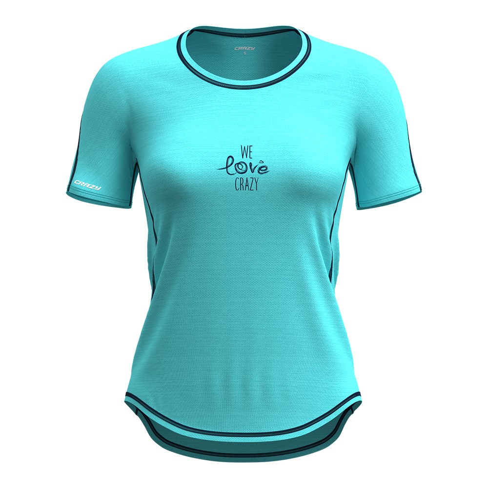 Image of Crazy T-Shirt Exit Lake-Blu Donna XS068