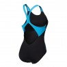 Arena Costume Intero Piscina Ripples Nero Turchese Donna