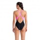 Arena Costume Intero Piscina Openings Nero Giallo Donna