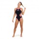 Arena Costume Intero Piscina One Biglogo Nero Fucsia Donna