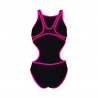 Arena Costume Intero Piscina One Biglogo Nero Fucsia Donna