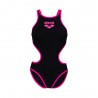 Arena Costume Intero Piscina One Biglogo Nero Fucsia Donna