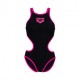 Arena Costume Intero Piscina One Biglogo Nero Fucsia Donna