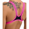 Arena Costume Intero Piscina One Biglogo Nero Fucsia Donna