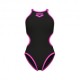 Arena Costume Intero Piscina One Biglogo Nero Fucsia Donna