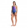 Arena Costume Intero Piscina Flow Navy Multi Donna