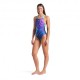 Arena Costume Intero Piscina Flow Navy Multi Donna