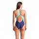 Arena Costume Intero Piscina Flow Navy Multi Donna