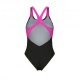 Arena Costume Intero Piscina Dreamhline Nero Fucsia Donna