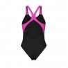 Arena Costume Intero Piscina Dreamhline Nero Fucsia Donna