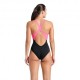 Arena Costume Intero Piscina Dreamhline Nero Fucsia Donna