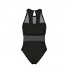 Arena Costume Intero Piscina Mesh Panel Vent Nero Donna