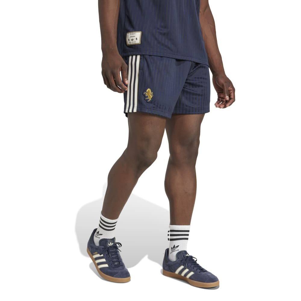 Image of ADIDAS Originals Pantaloncini Calcio Juve Icon Antracite Oro Uomo XL068