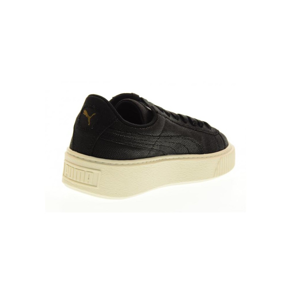 puma basket platform donna nere