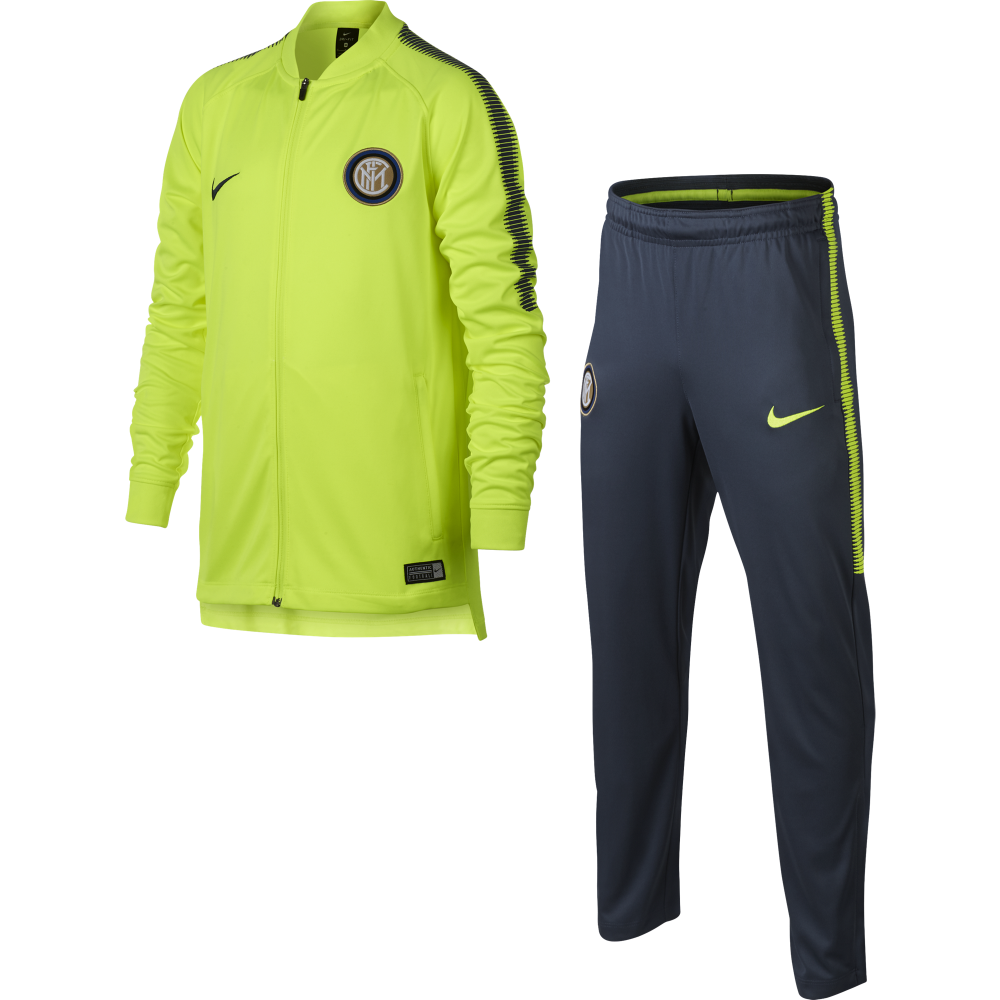 Nike Tuta bambino Inter Dry Sqd Volt/Blue 855424-706 - Acquista online su  Sportland