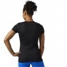 Reebok T-Shirt Mm Fantasia Tri Back Donna Nero