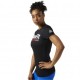 Reebok T-Shirt Mm Fantasia Tri Back Donna Nero