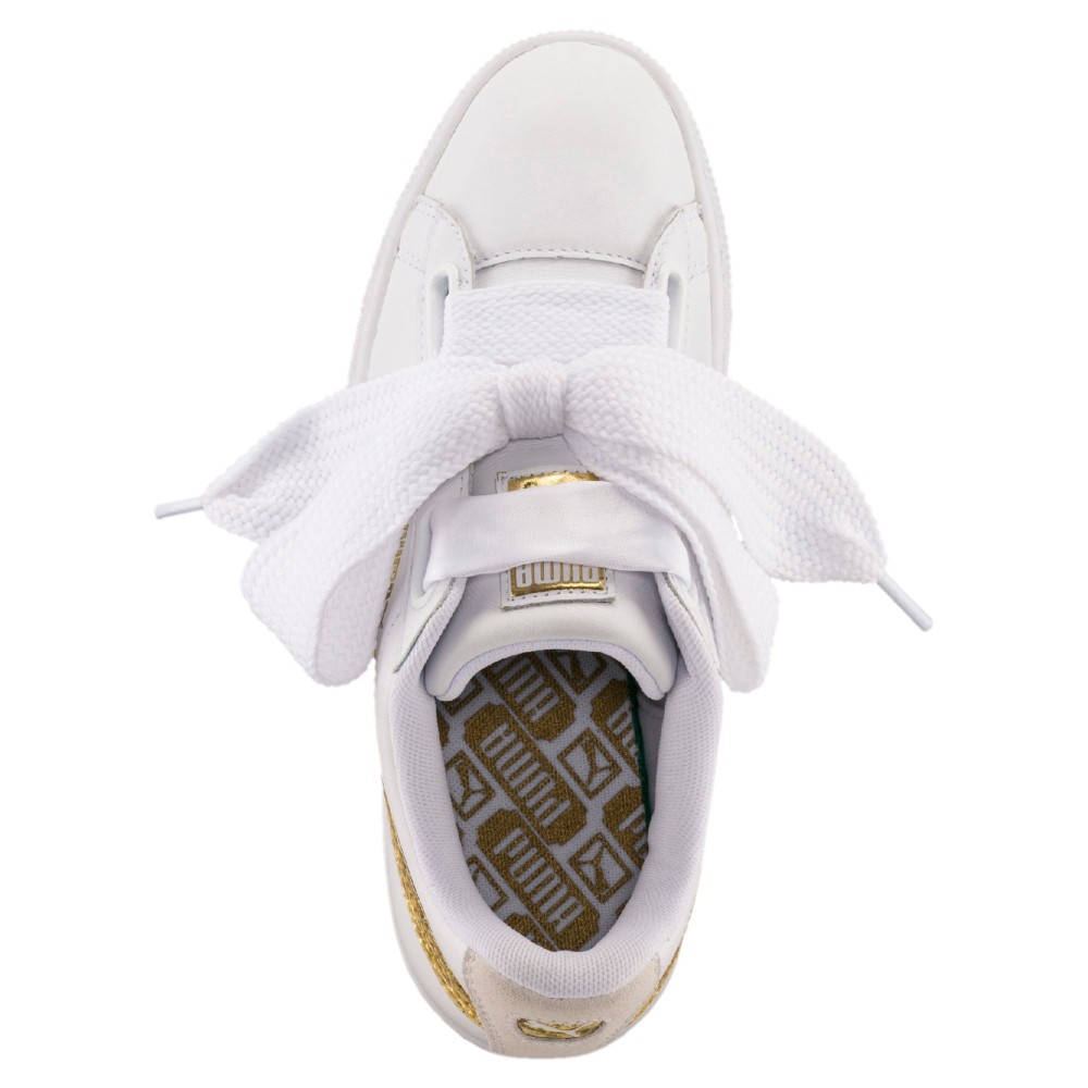 puma basket heart donna oro