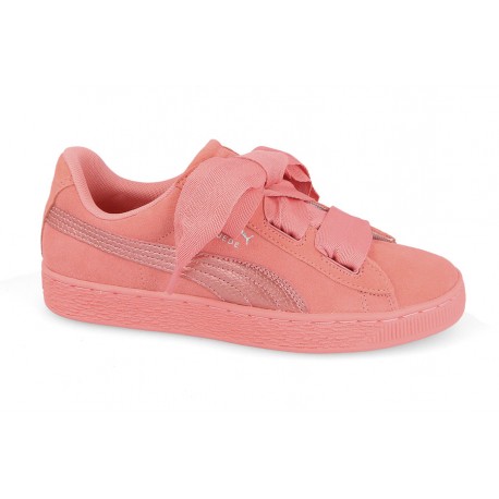 Puma suede heart bambino nere on sale