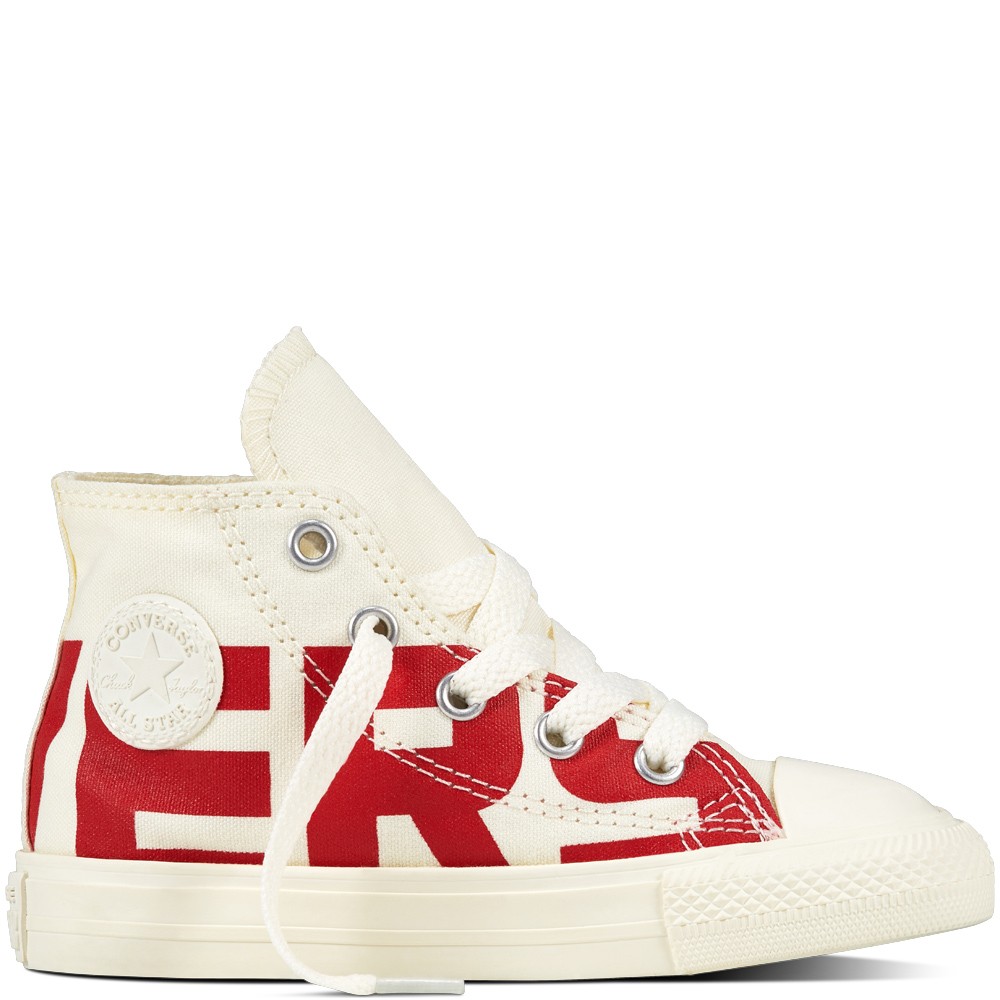 converse platform bambino arancione