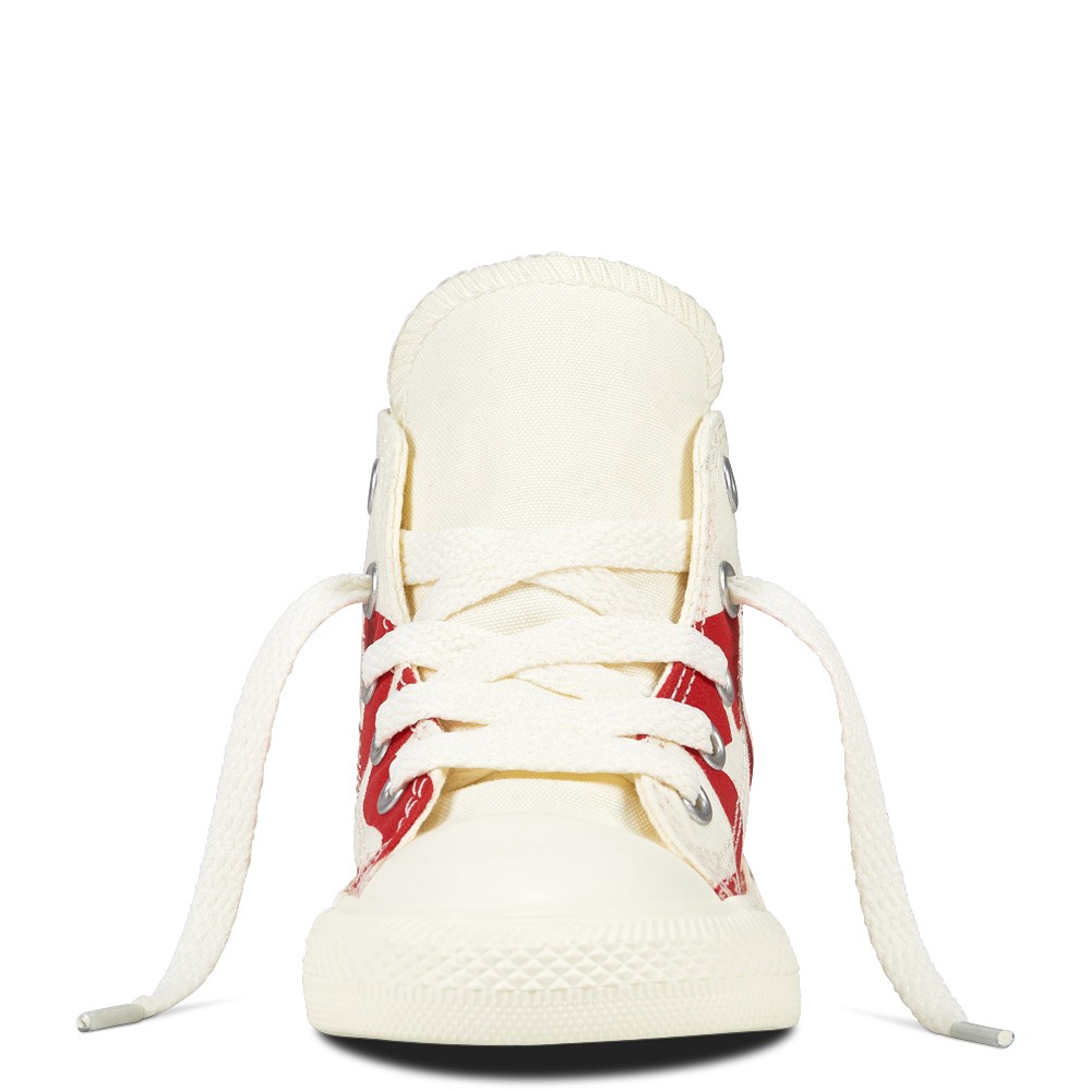 converse platform bambino arancione