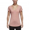 Adidas Originals T-Shirt Donna Collo Ampio Ess Rosa