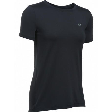 Under Armour Maglia Manica Corta HeatGear Nero Donna