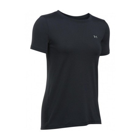 Under Armour Maglia Manica Corta HeatGear Nero Donna